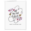 Search for all you need is love cards Typography