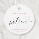 Search for baby shower favor tags Calligraphy