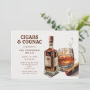 Search for cigar and whiskey invitations Modern