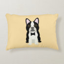 Search for boston terrier pillows Black and white