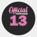 Search for 13 year old stickers 13th birthday