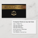 Search for divorce attorney business cards Professional