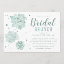 Search for mint bridal shower invitations Succulents