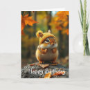 Search for chipmunk birthday cards Autumn