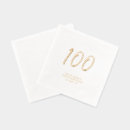 Search for 100th birthday napkins Celebration
