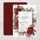 Search for holiday bridal shower invitations Red