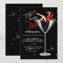 Search for martini glass invitations 50th