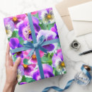Search for pansy wrapping paper Green