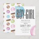 Search for donut gender reveal invitations Colorful