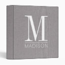 Search for linen binders Monogrammed