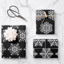 Search for black white christmas snowflakes wrapping paper Elegant