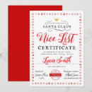 Search for santas nice list certificate Father christmas
