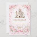 Search for once upon a time birthday invitations Pink princess birthday