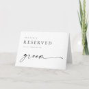 Search for reserved for the grooms family wedding signs Elegant