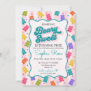Search for candy birthday invitations For kids