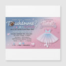 Search for touchdowns or tutus invitations Shower