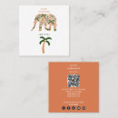 Search for elephant business cards Floral