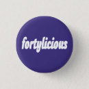 Search for forty fabulous round buttons fortieth