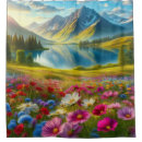 Search for floral shower curtains Vintage