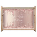 Search for rose gold serving trays sparkle