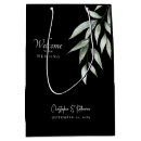 Search for welcome wedding favor bags Black and white