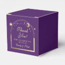 Search for purple and gold favor boxes Chic
