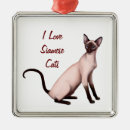 Search for siamese cat ornaments Seal point