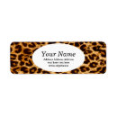 Search for leopard print return address labels Animal