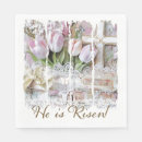Search for he is risen napkins Christian easter