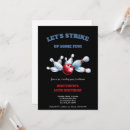 Search for bowling birthday invitations Red
