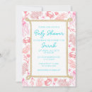 Search for coastal baby shower invitations Coral