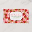 Search for strawberry business cards Cute
