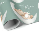 Search for baby shower wrapping paper Sage green