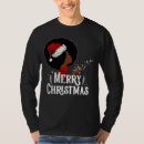 Search for african american christmas tshirts Black