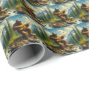 Search for bigfoot wrapping paper Cryptid