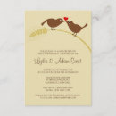 Search for love birds wedding invitations Fall