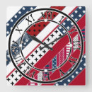 Search for patriotic clocks Red