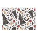 Search for christmas paper placemats Poinsettia