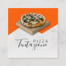 Search for food delivery business cards Pizza restaurant