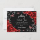 Search for black silver thank you cards Floral