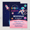 Search for space party invitations Astronaut