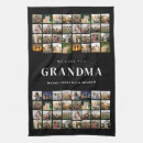 Search for photo collage kitchen towels Grandma