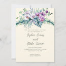 Search for purple and yellow wedding invitations White
