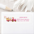 Search for animal return address labels Pink