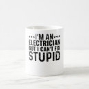 Search for electrician mugs Humor