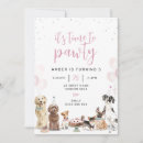 Search for its party time invitations Watercolor