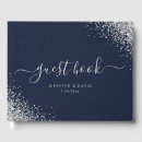 Search for navy blue wedding guest books Luxury
