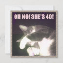 Search for funny cat 50th birthday cards Humor