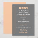 Search for peach and gray wedding invitations Trendy