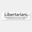 Search for libertarian bumper stickers Republican